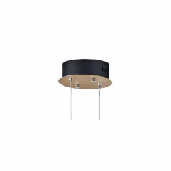 ET2 Flare 17 3/4" Wide Black And Soft Gold LED Pendant Light -Outlet The Radiantix Store et2 flare 17 and three quarter inch wide black and soft gold led pendant light 59h58views2