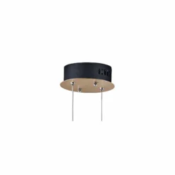 ET2 Flare 23 3/4" Wide Black And Soft Gold LED Pendant Light -Outlet The Radiantix Store et2 flare 23 and three quarter inch wide black and soft gold led pendant light 59h56views2