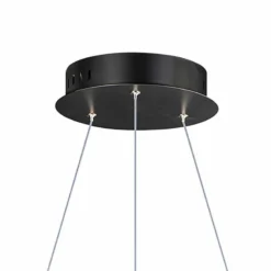ET2 Groove 23 1/2" Wide Black LED Ring Pendant Light -Outlet The Radiantix Store et2 groove 23 and one half inch wide black led ring pendant light 97h34views3