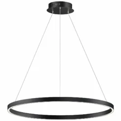 ET2 Groove 31 1/4" Wide Black LED Ring Pendant Light