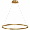 ET2 Groove 31 1/4" Wide Gold LED Ring Pendant Light -Outlet The Radiantix Store et2 groove 31 and one quarter inch wide gold led ring pendant light 97h40