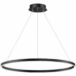 ET2 Groove 39 1/2" Wide Black LED Ring Pendant Light