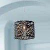ET2 Inca 7 3/4" Wide Bronze Steel Mini-Pendant With Crystal Accents -Outlet The Radiantix Store et2 inca 7 and three quarter inch wide bronze steel mini pendant with crystal accents 7g125cropped