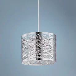 ET2 Inca Web 7 3/4" Wide Polished Chrome Mini Pendant Light