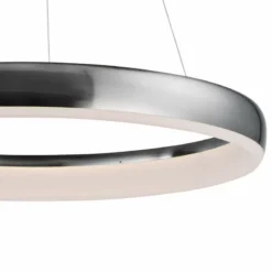 ET2 Innertube 23 1/2" Wide Satin Nickel LED Pendant Light -Outlet The Radiantix Store et2 innertube 23 and one half inch wide satin nickel led pendant light 59j33views1