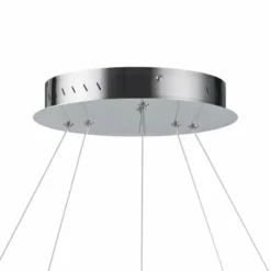 ET2 Innertube 31 1/2" Wide Satin Nickel 2-Ring LED Pendant -Outlet The Radiantix Store et2 innertube 31 and one half inch wide satin nickel 2 ring led pendant 59h83views1