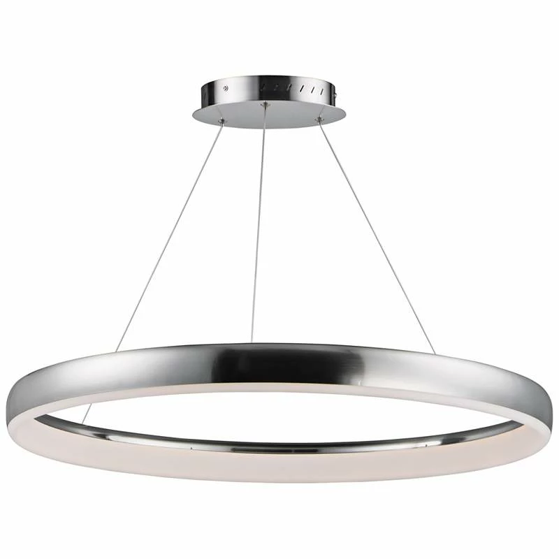 ET2 Innertube 31 1/2" Wide Satin Nickel LED Pendant Light 4 ET2 Innertube 31 1/2" Wide Satin Nickel LED Pendant Light - Image 2