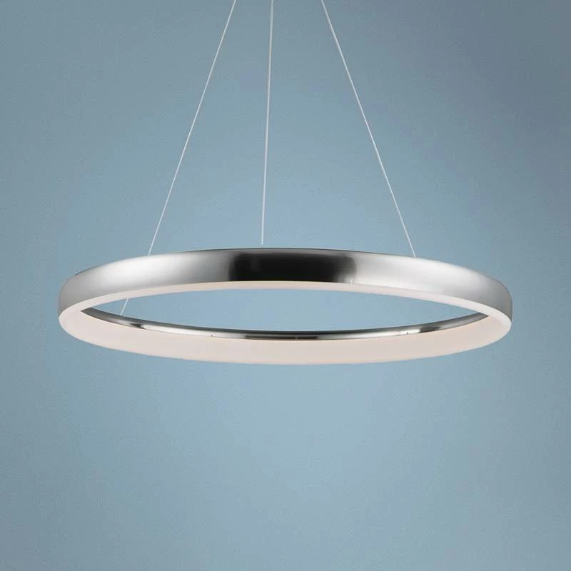 ET2 Innertube 31 1/2" Wide Satin Nickel LED Pendant Light 3 ET2 Innertube 31 1/2" Wide Satin Nickel LED Pendant Light