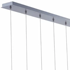 ET2 Larmes 58" Wide 9-Light Chrome LED Island Pendant Light -Outlet The Radiantix Store et2 larmes 58 inch wide 9 light chrome led island pendant light 8k372views2