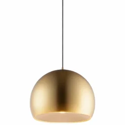 ET2 Palla 15 3/4" Wide Satin Brass Dome LED Pendant Light