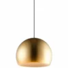 ET2 Palla 19 3/4" Wide Satin Brass Dome LED Pendant Light -Outlet The Radiantix Store et2 palla 19 and three quarter inch wide satin brass dome led pendant light 97h48