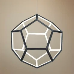 ET2 Penta 22" Wide Black LED Pendant Light