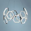 ET2 Polygon 30" Wide Polished Nickel LED Pendant Light -Outlet The Radiantix Store et2 polygon 30 inch wide polished nickel led pendant light 69d25cropped