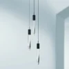 ET2 Quartz 13" Wide Black 3-Light LED Pendant