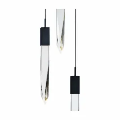 ET2 Quartz 13" Wide Black 3-Light LED Pendant -Outlet The Radiantix Store et2 quartz 13 inch wide black 3 light led pendant 69c66views1