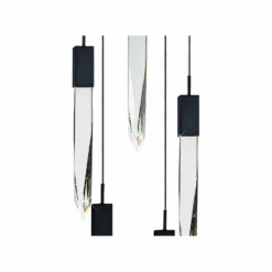ET2 Quartz 15 3/4" Wide Black 5-Light LED Pendant -Outlet The Radiantix Store et2 quartz 15 and three quarter inch wide black 5 light led pendant 69c64views1