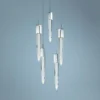 ET2 Quartz 15 3/4" Wide Polished Nickel 5-Light LED Pendant