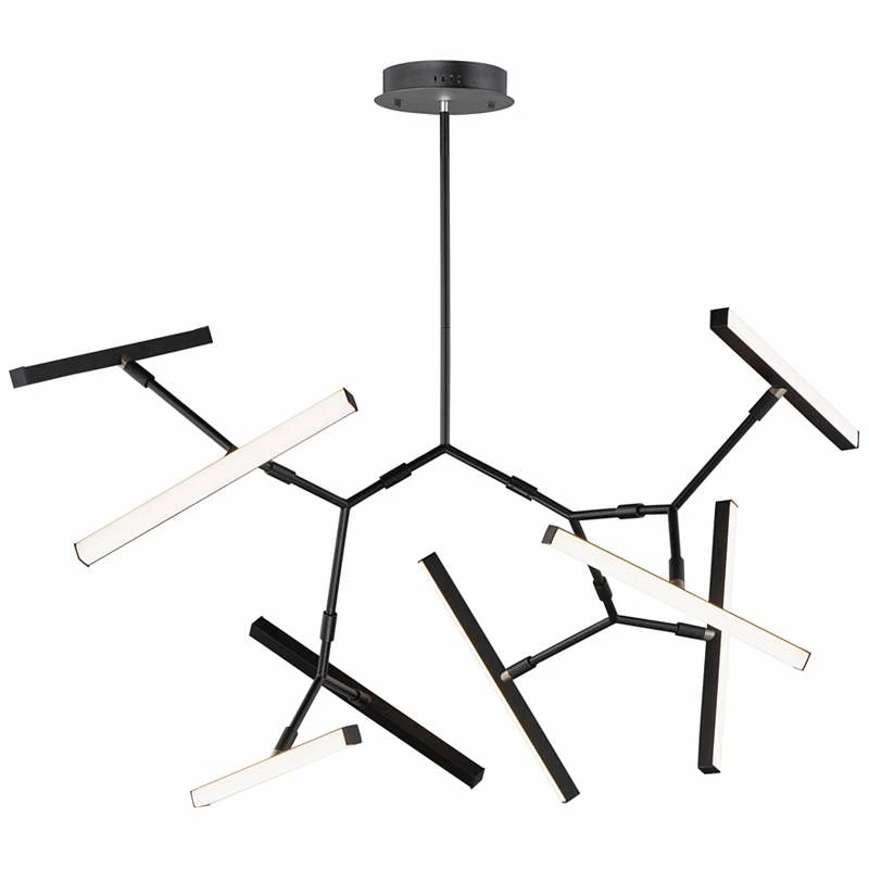 ET2 Robotica 38 1/4" Wide Black 8-Light LED Pendant Light 3 ET2 Robotica 38 1/4" Wide Black 8-Light LED Pendant Light