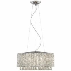 ET2 Spiral 22 1/2" Wide 10-Light Crystal Pendant Light -Outlet The Radiantix Store et2 spiral 22 and one half inch wide 10 light crystal pendant light v1305views1
