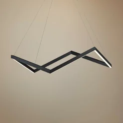 ET2 Stealth 34 3/4"W Black LED Kitchen Island Light Pendant