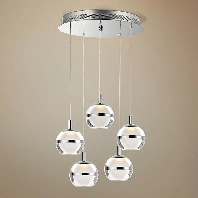 ET2 Swank 15" Wide Polished Chrome LED Multi Light Pendant 3 ET2 Swank 15" Wide Polished Chrome LED Multi Light Pendant