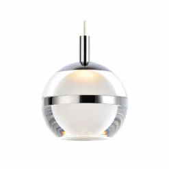 ET2 Swank 4 1/2" Wide Polished Chrome Modern LED Mini Pendant -Outlet The Radiantix Store et2 swank 4 and one half inch wide polished chrome modern led mini pendant 47m53views1