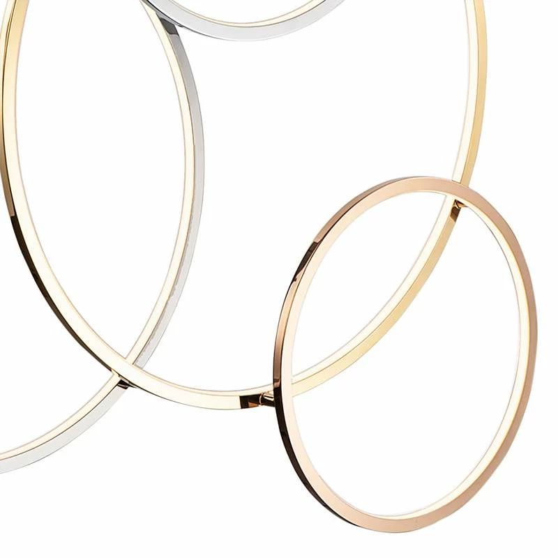 ET2 Union 46 3/4"W 5-Light Multi-Plated LED Island Pendant 4 ET2 Union 46 3/4"W 5-Light Multi-Plated LED Island Pendant - Image 2