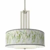 Eucalyptus Carey 24" Brushed Nickel 4-Light Chandelier -Outlet The Radiantix Store eucalyptus carey 24 inch brushed nickel 4 light chandelier 046f7