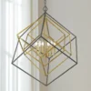Euclid 35 1/2" Wide Brass Bronze 6-Light Geometric Modern Chandelier -Outlet The Radiantix Store euclid 35 and one half inch wide brass bronze 6 light geometric modern chandelier 96e43cropped