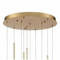 Eurofase Barletta 24" Wide Brass Anodized Aluminum LED Chandelier -Outlet The Radiantix Store eurofase barletta 24 inch wide brass anodized aluminum led chandelier 650p0views2