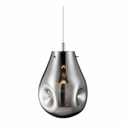 Eurofase Benalto 8" Wide Pearlized Chrome Mini Pendant