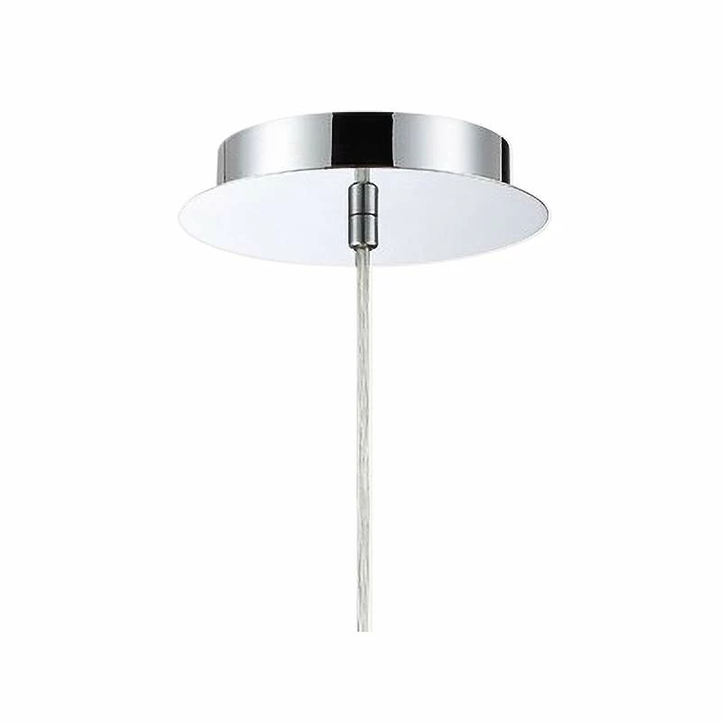 Eurofase Benalto 8" Wide Pearlized Chrome Mini Pendant 5 Eurofase Benalto 8" Wide Pearlized Chrome Mini Pendant - Image 3