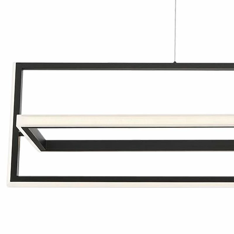 Eurofase Bordo 37 3/4" Wide Matte Black LED Chandelier 4 Eurofase Bordo 37 3/4" Wide Matte Black LED Chandelier - Image 2