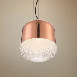 Eurofase Corson 10" Wide Rose Gold Mini Pendant