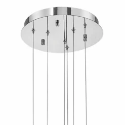 Eurofase Crossley 32 1/2" Wide Chrome 6 Light LED Chandelier -Outlet The Radiantix Store eurofase crossley 32 and one half inch wide chrome 6 light led chandelier 720p0views2