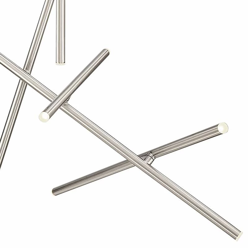 Eurofase Crossroads 47"W Nickel 10-Light LED Pendant Light 5 Eurofase Crossroads 47"W Nickel 10-Light LED Pendant Light - Image 3