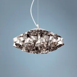 Eurofase Grace Chrome 14" Wide Chrome Pendant