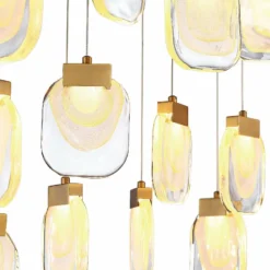 Eurofase Paget 28 3/4" Wide Gold LED Multi-Light Pendant -Outlet The Radiantix Store eurofase paget 28 and three quarter inch wide gold led multi light pendant 84j40views2