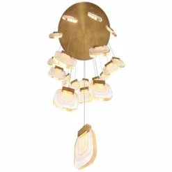 Eurofase Paget 28 3/4" Wide Gold LED Multi-Light Pendant -Outlet The Radiantix Store eurofase paget 28 and three quarter inch wide gold led multi light pendant 84j40views3