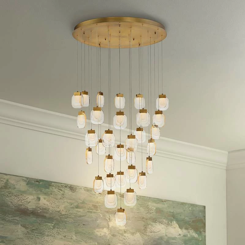 Eurofase Paget 39" Wide Gold LED Multi-Light Pendant 3 Eurofase Paget 39" Wide Gold LED Multi-Light Pendant