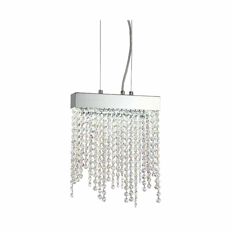 Eurofase Rossi 9 3/4"W Chrome And Crystal LED Mini Pendant 4 Eurofase Rossi 9 3/4"W Chrome And Crystal LED Mini Pendant - Image 2