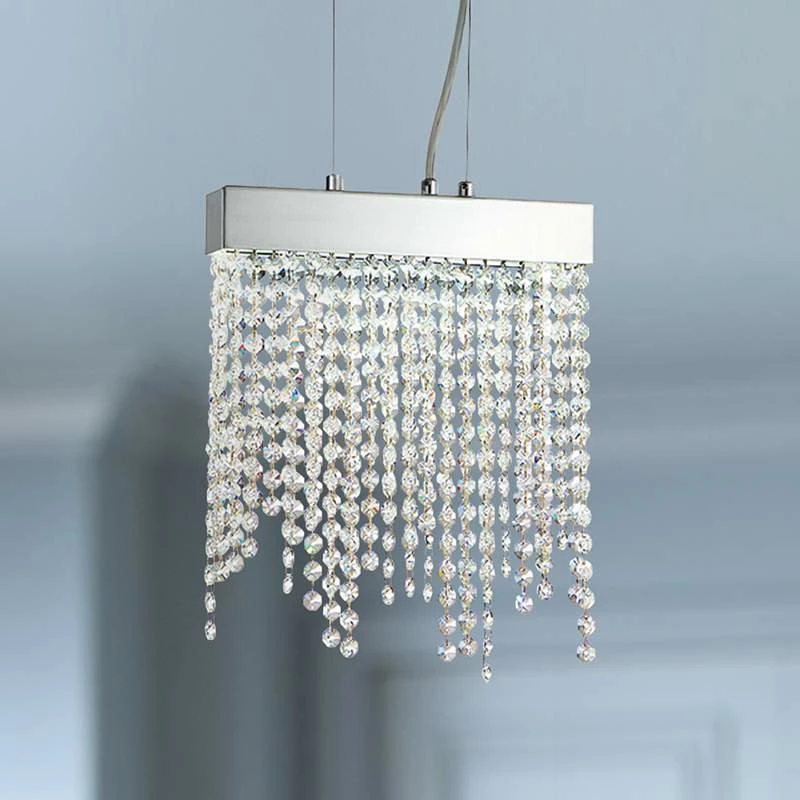 Eurofase Rossi 9 3/4"W Chrome And Crystal LED Mini Pendant 3 Eurofase Rossi 9 3/4"W Chrome And Crystal LED Mini Pendant