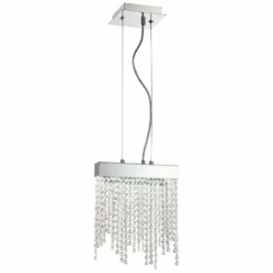 Eurofase Rossi 9 3/4"W Chrome And Crystal LED Mini Pendant 7 Eurofase Rossi 9 3/4"W Chrome And Crystal LED Mini Pendant -Outlet The Radiantix Store eurofase rossi 9 and three quarter inchw chrome and crystal led mini pendant 9k406views1