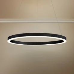 Eurofase Spunto 27 1/2" Wide Matte Black LED Pendant Light