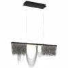 Eurofase Tenda 35 1/2" Wide Black LED Chandelier -Outlet The Radiantix Store eurofase tenda 35 and one half inch wide black led chandelier 767p0