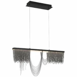 Eurofase Tenda 35 1/2" Wide Black LED Chandelier