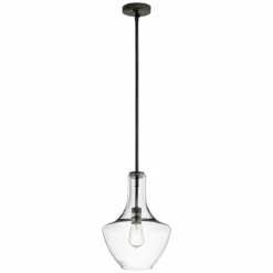 Everly 10 1/2" Wide Olde Bronze And Clear Glass Mini Pendant -Outlet The Radiantix Store everly 10 and one half inch wide olde bronze and clear glass mini pendant 6v145views2