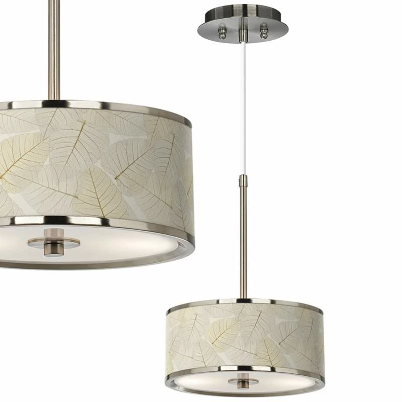 Fall Leaves Giclee Glow 10 1/4" Wide Pendant Light 3 Fall Leaves Giclee Glow 10 1/4" Wide Pendant Light