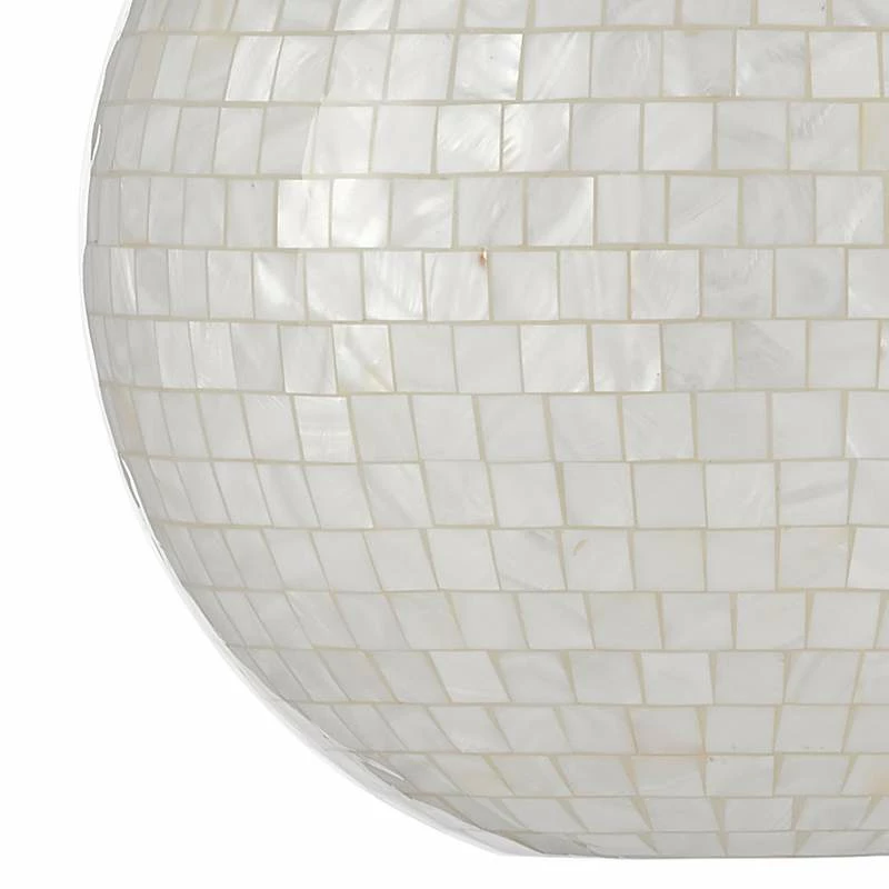 Finhorn 15 3/4" Wide Antique Silver Leaf Pearl Pendant Light 4 Finhorn 15 3/4" Wide Antique Silver Leaf Pearl Pendant Light - Image 2