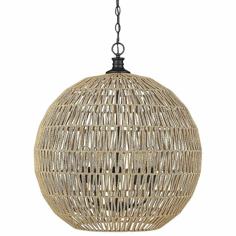 Golden Lighting Florence 25" Wide Matte Black Metal 5-Light Pendant 4 Golden Lighting Florence 25" Wide Matte Black Metal 5-Light Pendant - Image 2